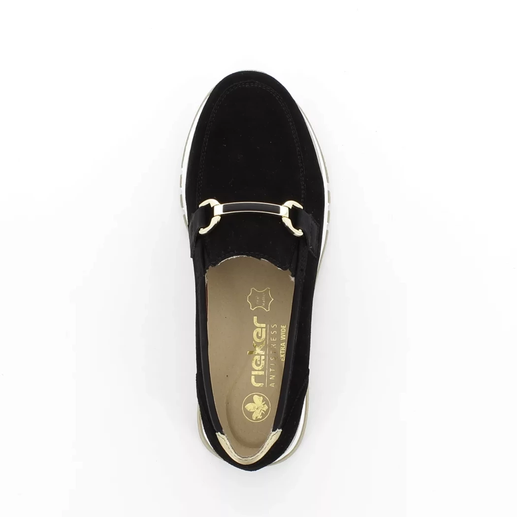Image (6) de la chaussures Rieker - Mocassins Noir en Cuir nubuck Image (6) de la chaussures Rieker - Mocassins Noir en Cuir nubuck