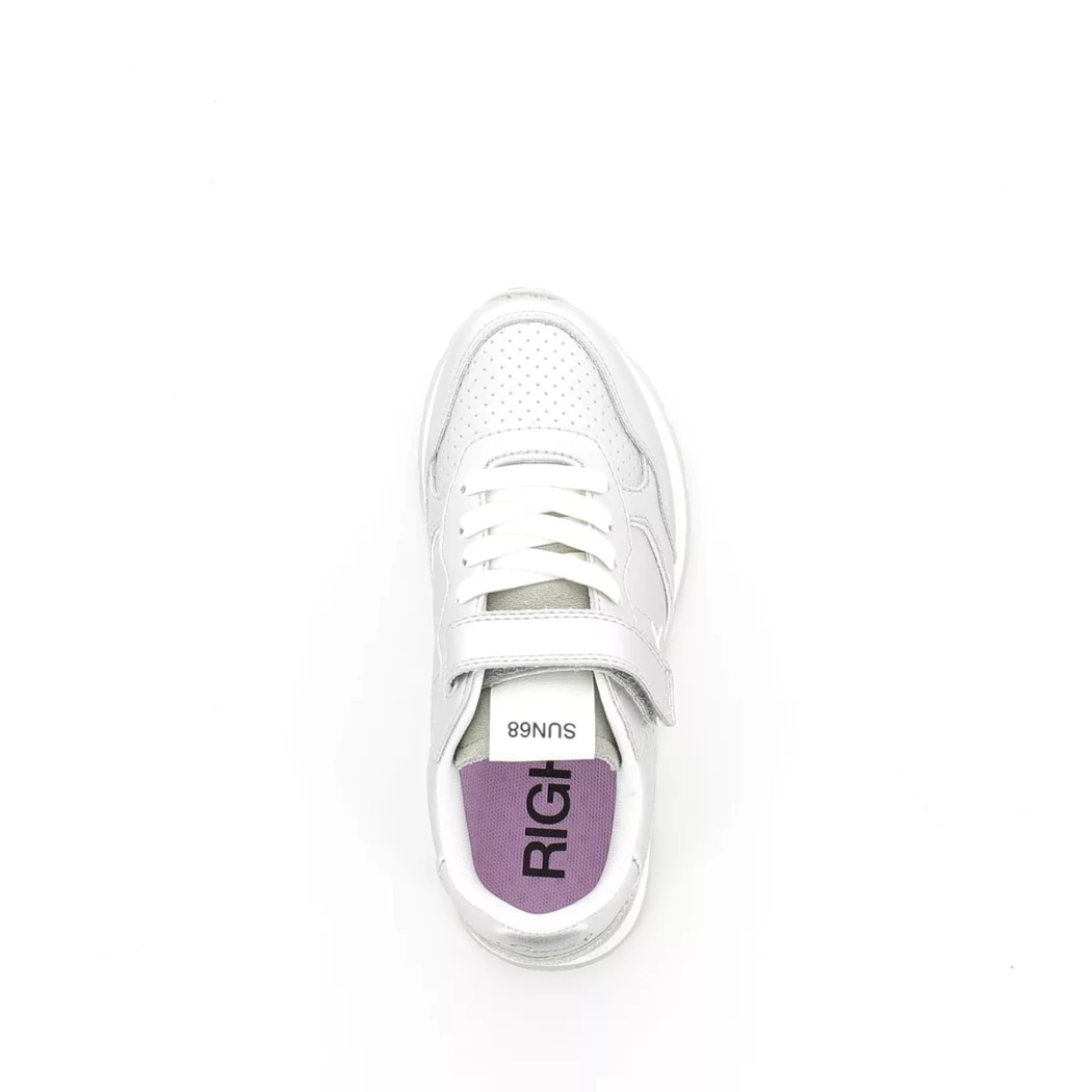 Image (6) de la chaussures Sun68 - Baskets Argent en Cuir