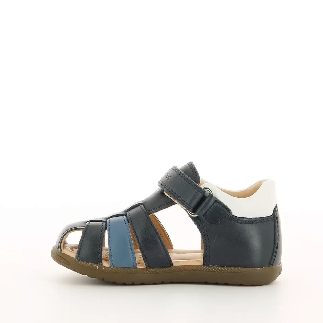 Image (4) de la chaussures Geox - Sandales et Nu-Pieds Bleu en Cuir