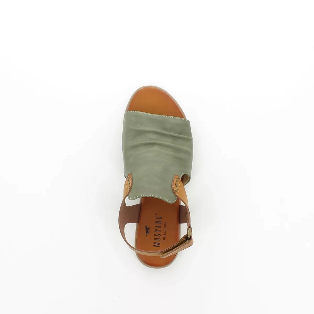 Image (6) de la chaussures Mustang - Sandales et Nu-Pieds Vert en Textile