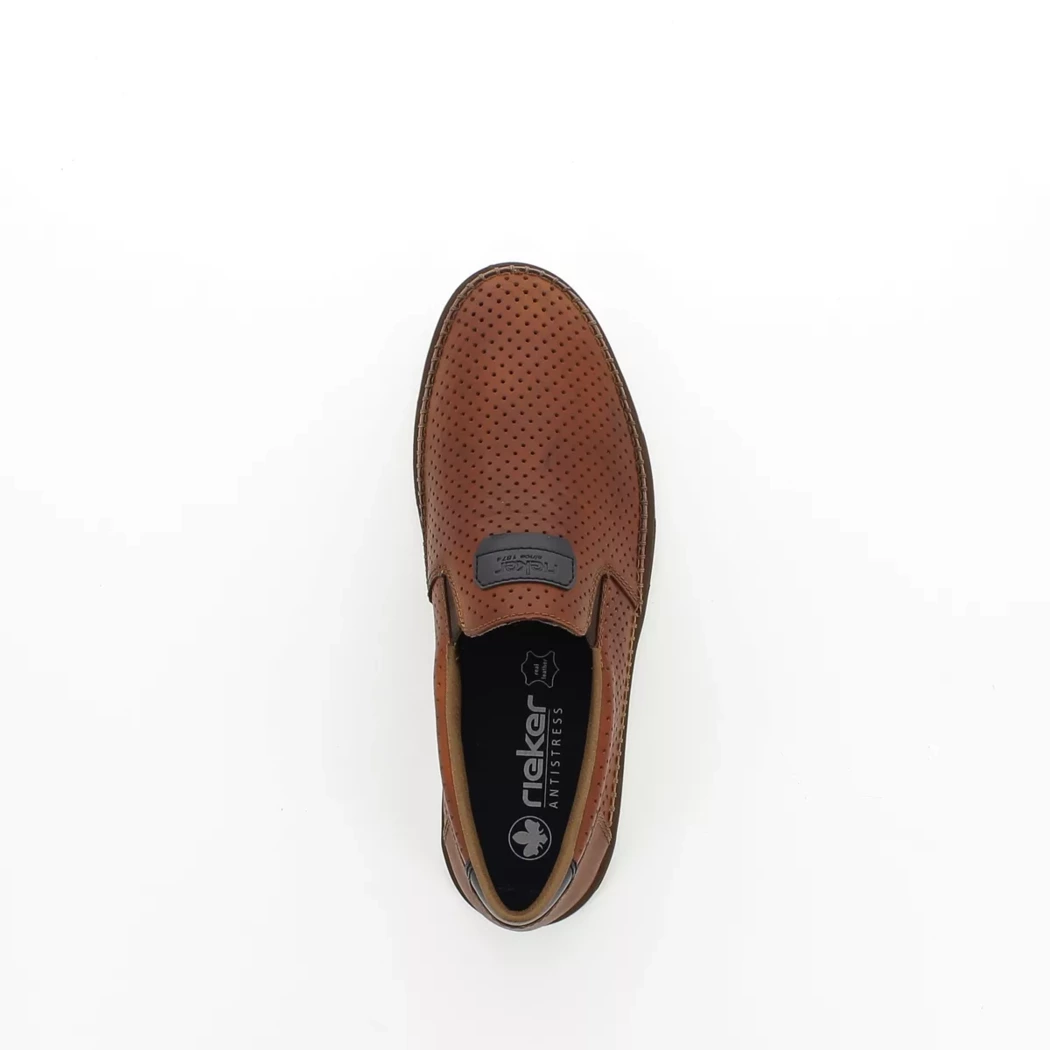 Image (6) de la chaussures Rieker - Mocassins Cuir naturel / Cognac en Cuir