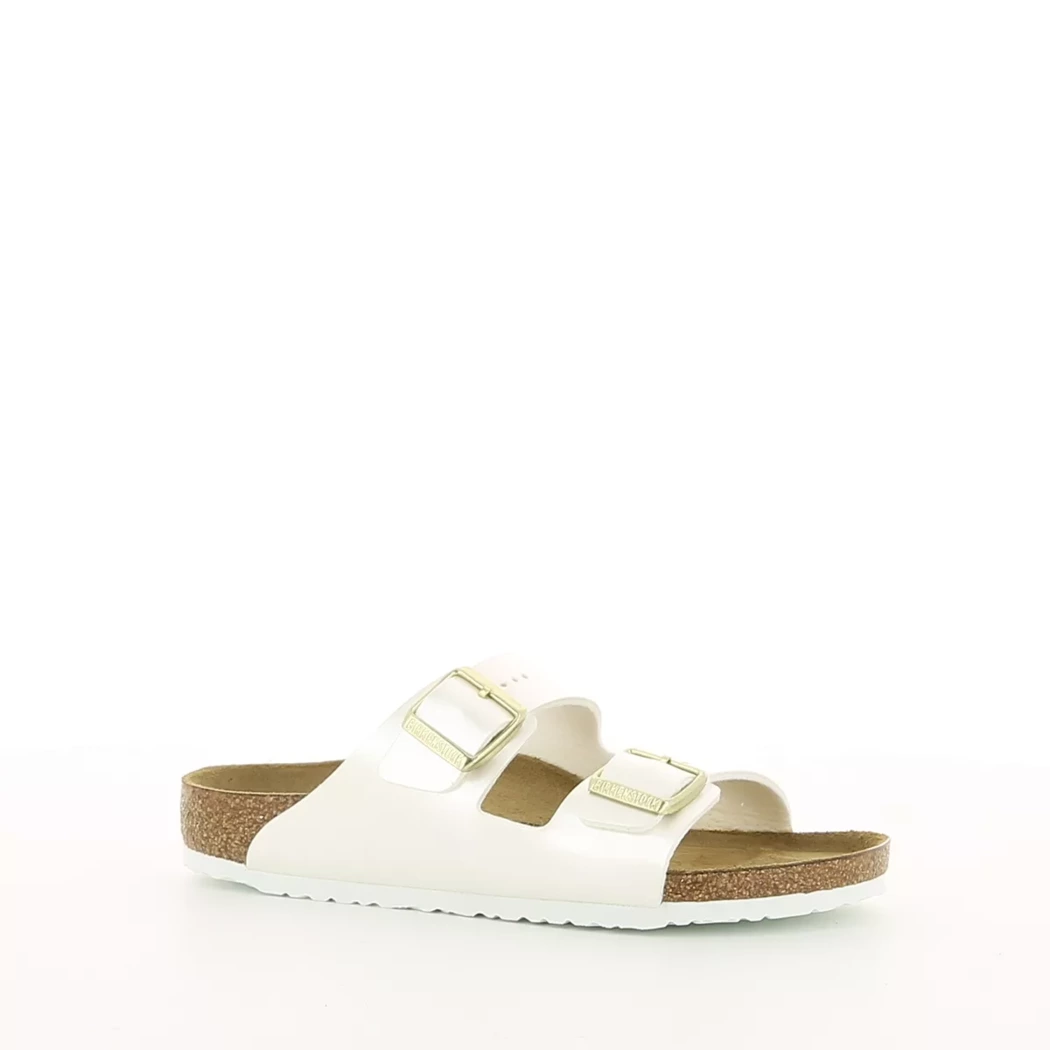 Image (1) de la chaussures Birkenstock - Mules et Sabots Blanc en Cuir synthétique Image (1) de la chaussures Birkenstock - Mules et Sabots Blanc en Cuir synthétique