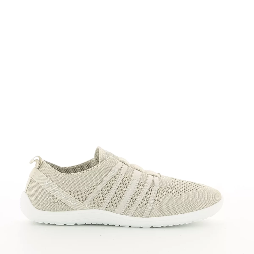 Image (2) de la chaussures Tom Tailor - Baskets Beige en Textile Image (2) de la chaussures Tom Tailor - Baskets Beige en Textile
