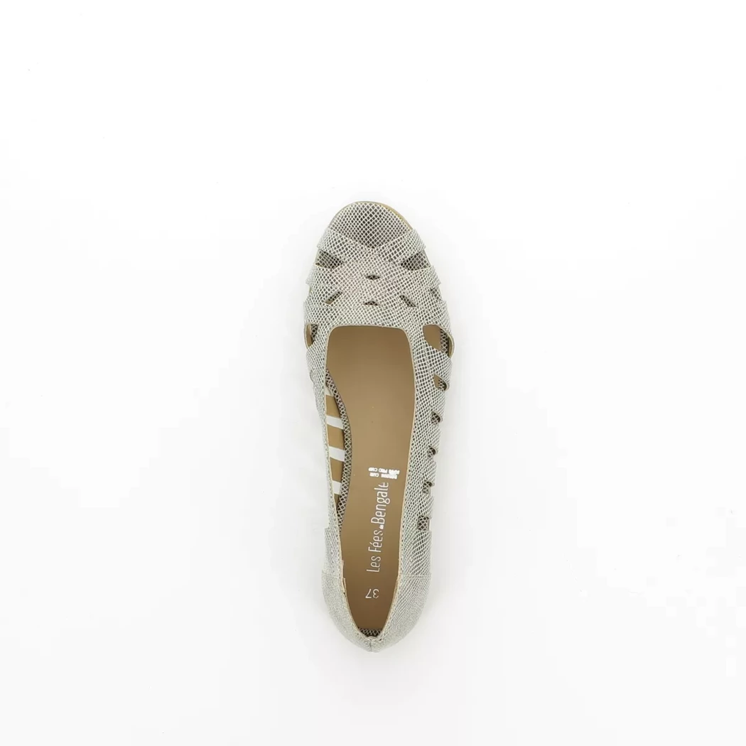 Image (6) de la chaussures Les Fees De Bengale - Ballerines Or / Bronze / Platine en Cuir