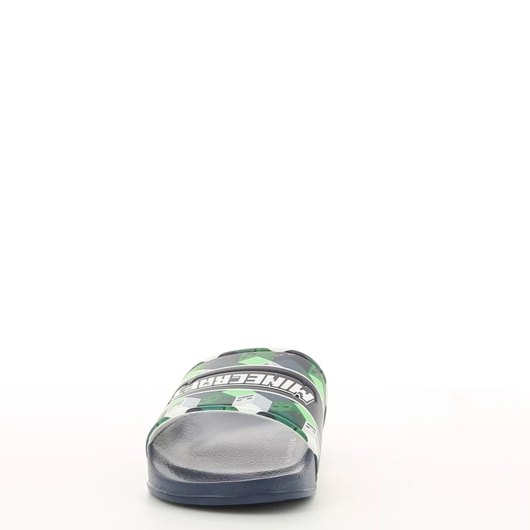 Image (5) de la chaussures Minecraft - Tongs et Plage Bleu en Cuir synthétique