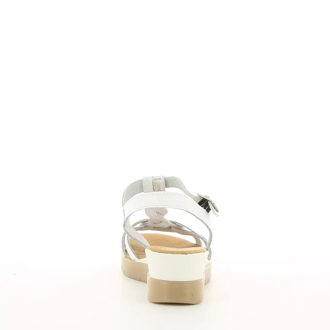Image (3) de la chaussures Desir de Fuite - Sandales et Nu-Pieds Blanc en Cuir Image (3) de la chaussures Desir de Fuite - Sandales et Nu-Pieds Blanc en Cuir