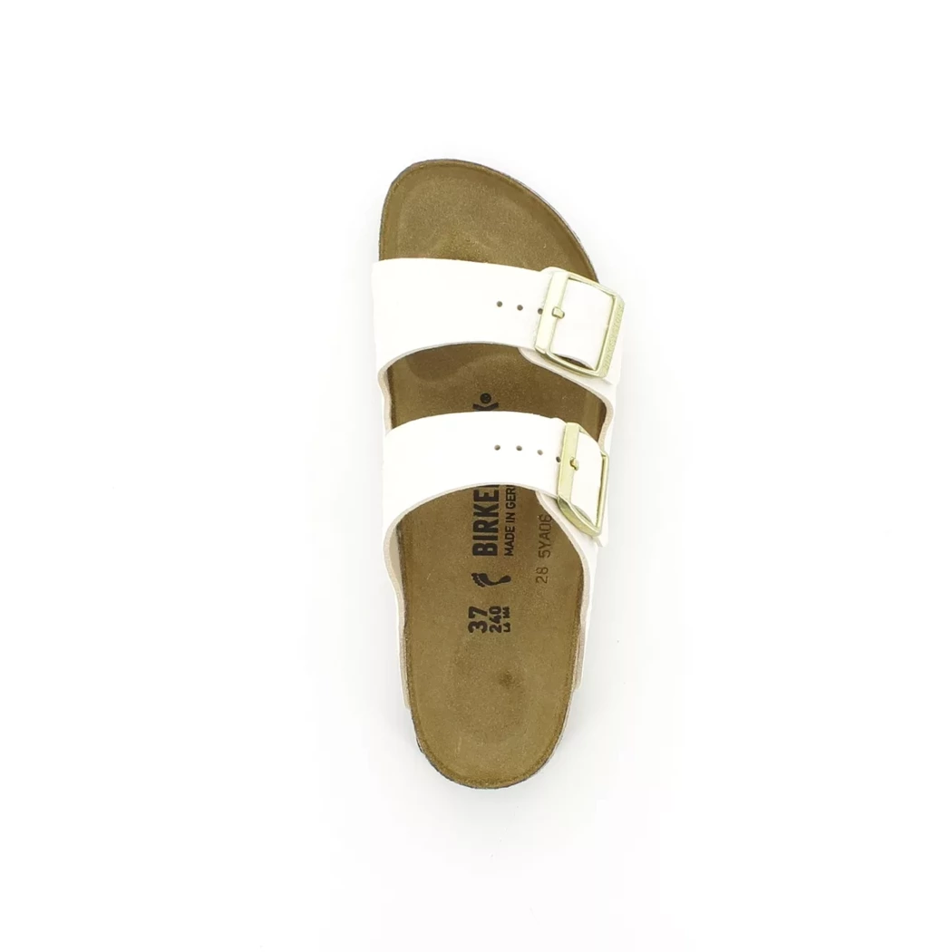 Image (6) de la chaussures Birkenstock - Mules et Sabots Blanc en Cuir synthétique
