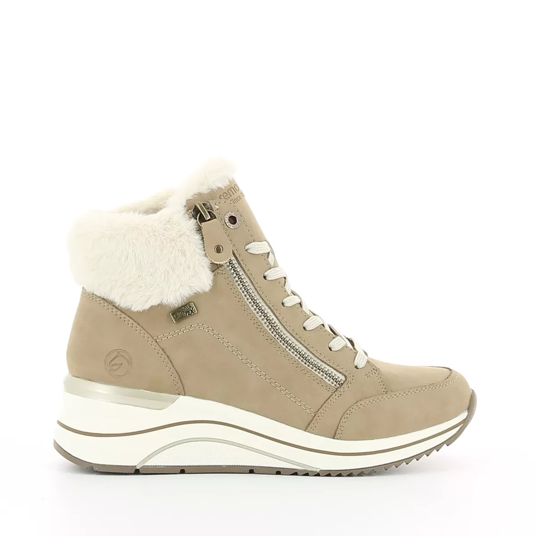 Image (2) de la chaussures Remonte - Bottines Taupe en Cuir nubuck Image (2) de la chaussures Remonte - Bottines Taupe en Cuir nubuck