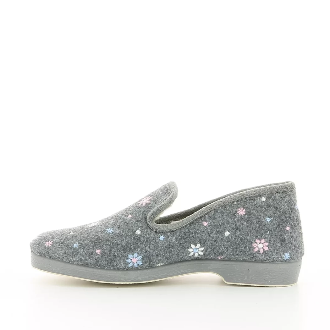 Image (4) de la chaussures Doctor Cutillas - Pantoufles et Chaussons Gris en Textile