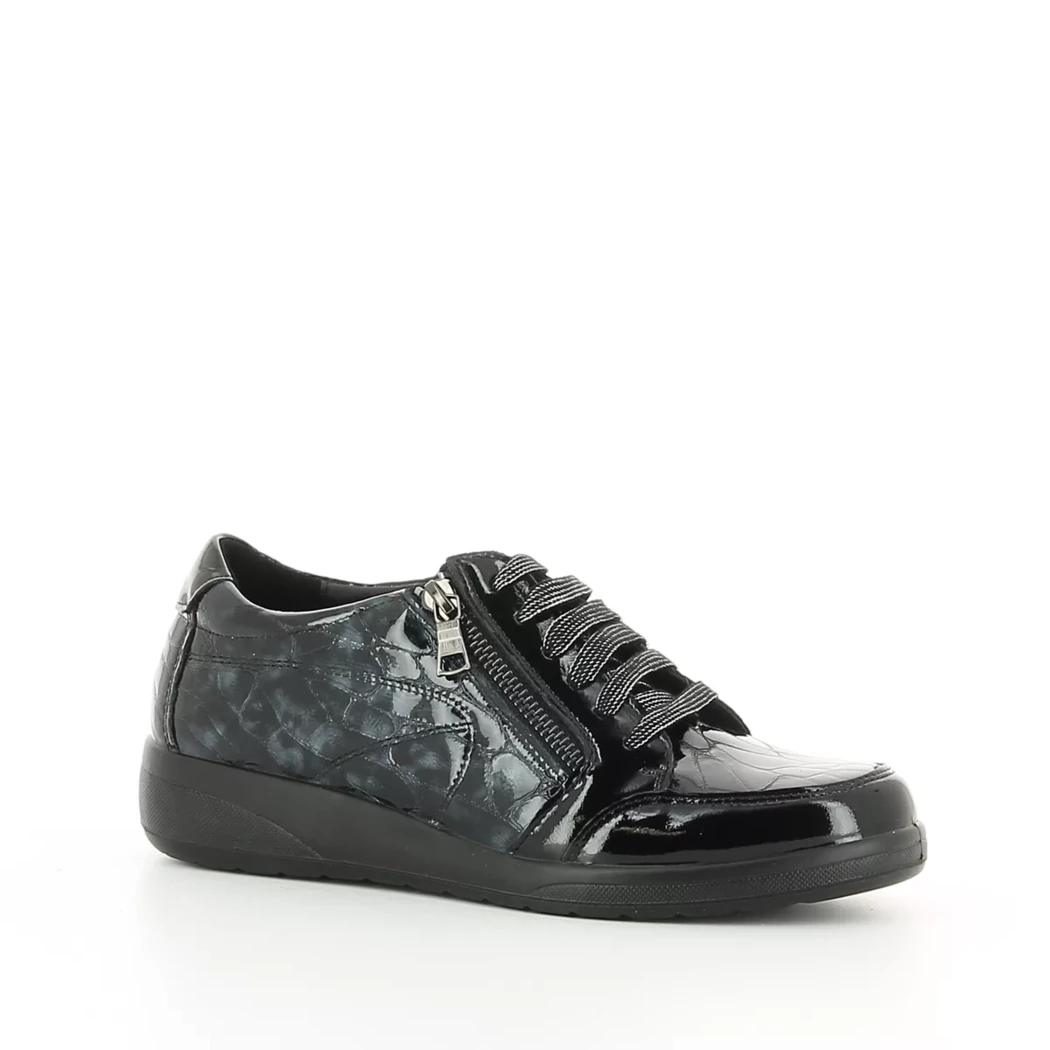 Image (1) de la chaussures Desir de Fuite - Baskets Bleu en Cuir vernis