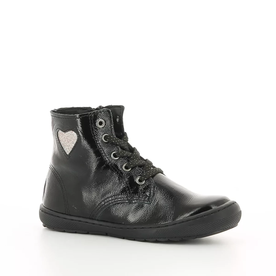 Image (1) de la chaussures Diabolo Studio - Bottines Noir en Cuir vernis