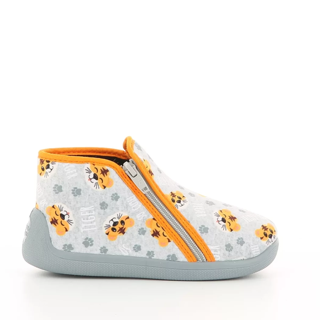 Image (2) de la chaussures Bossi - Pantoufles et Chaussons Gris en Textile