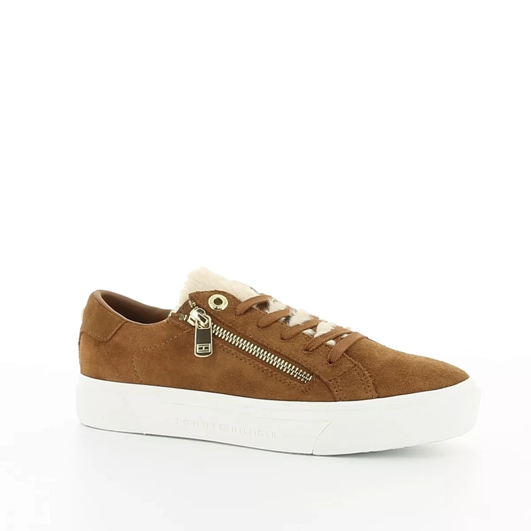 Image (1) de la chaussures Tommy Hilfiger - Baskets Cuir naturel / Cognac en Cuir nubuck