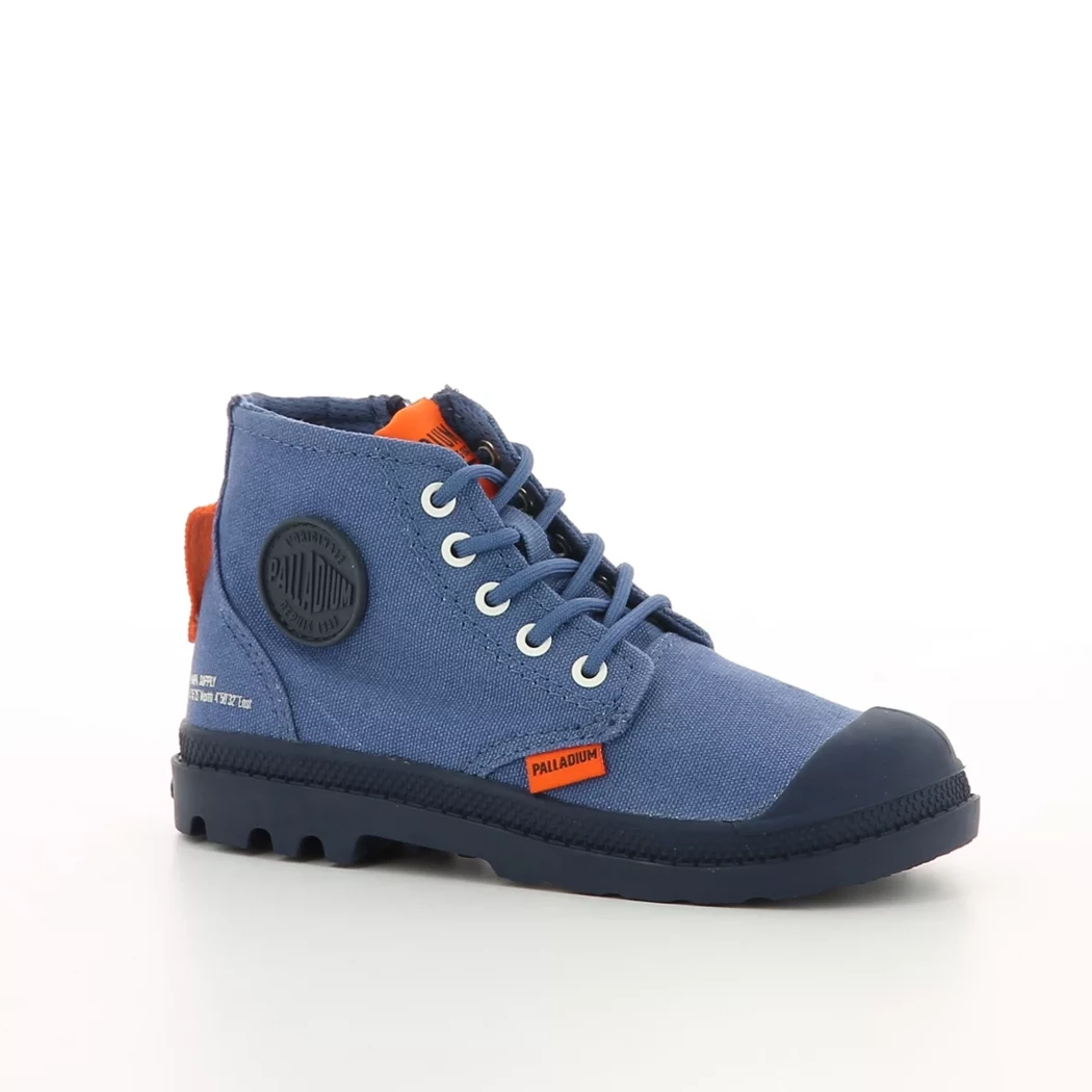 Image (1) de la chaussures Palladium - Bottines Bleu en Textile Image (1) de la chaussures Palladium - Bottines Bleu en Textile