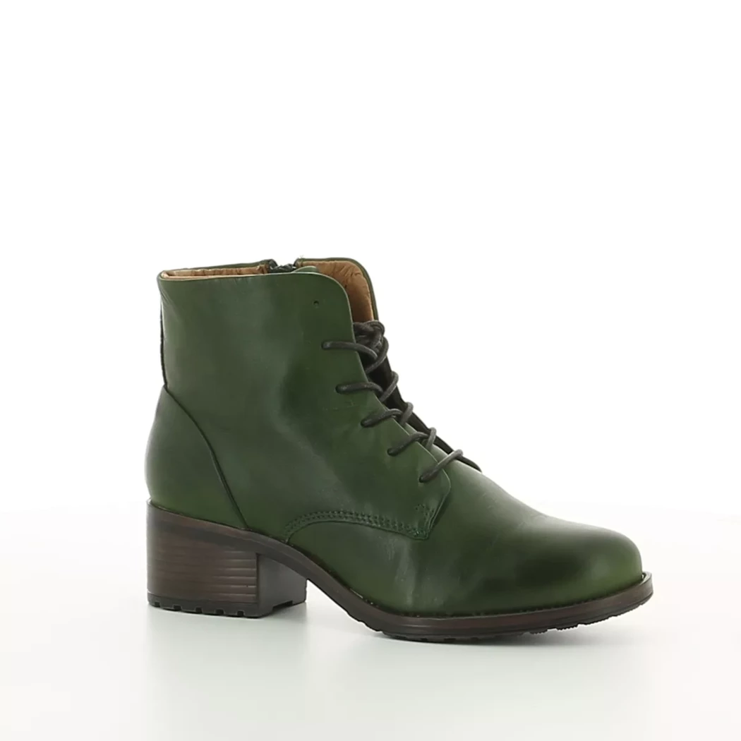 Image (1) de la chaussures Miz Mooz - Bottines Vert en Cuir Image (1) de la chaussures Miz Mooz - Bottines Vert en Cuir
