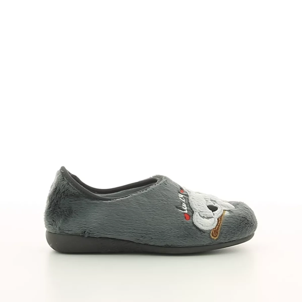 Image (2) de la chaussures Vul ladi - Pantoufles et Chaussons Gris en Textile Image (2) de la chaussures Vul ladi - Pantoufles et Chaussons Gris en Textile