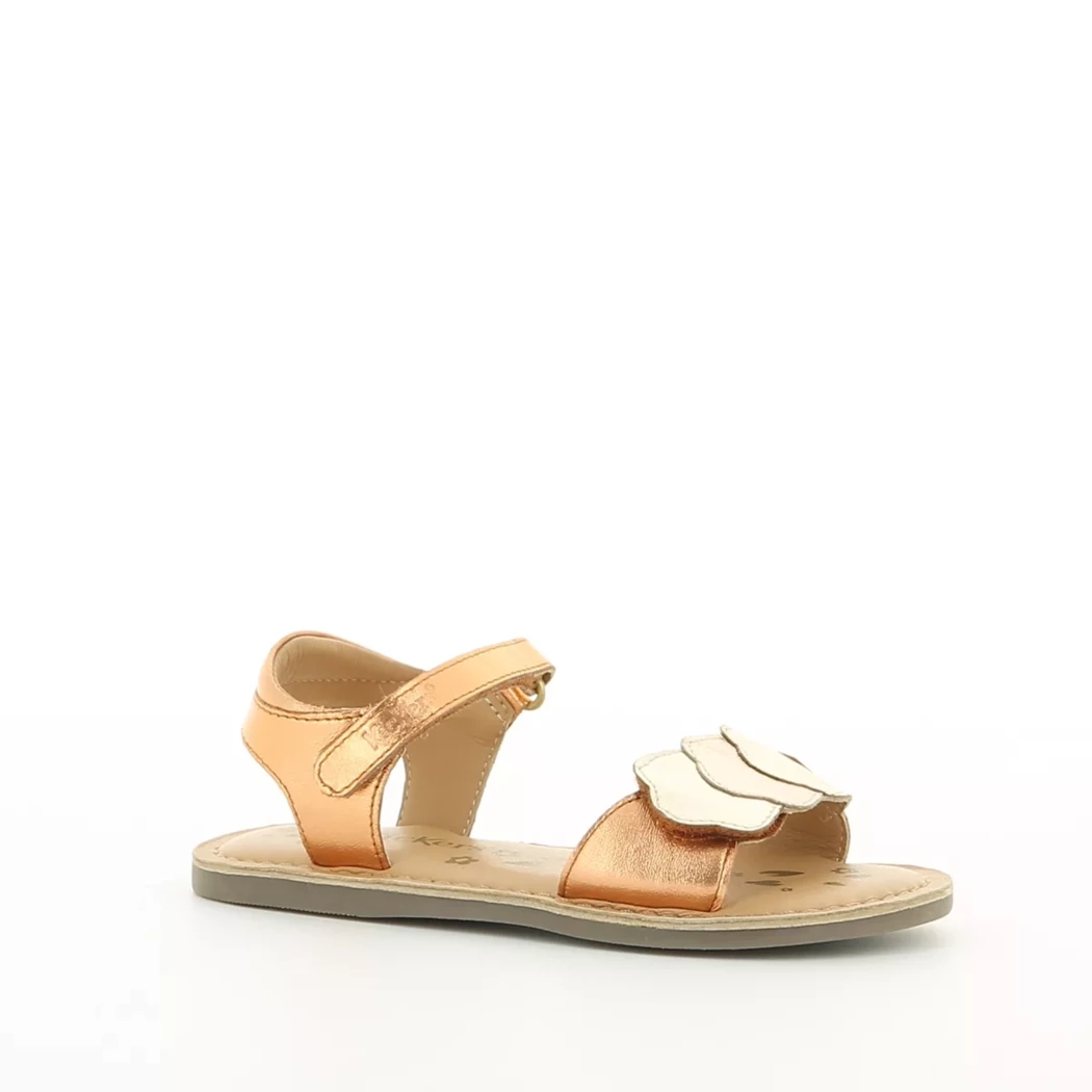 Image (1) de la chaussures Kickers - Sandales et Nu-Pieds Or / Bronze / Platine en Cuir