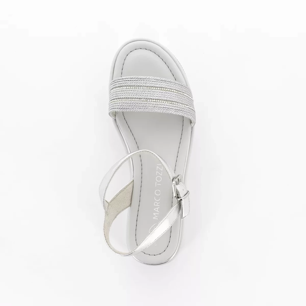 Image (6) de la chaussures Marco Tozzi - Sandales et Nu-Pieds Argent en Textile