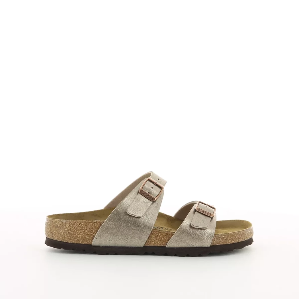 Image (2) de la chaussures Birkenstock - Mules et Sabots Taupe en Cuir synthétique Image (2) de la chaussures Birkenstock - Mules et Sabots Taupe en Cuir synthétique