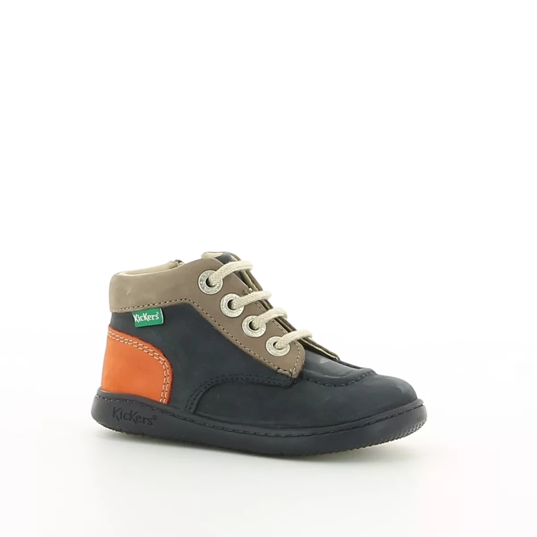 Image (1) de la chaussures Kickers - Bottines Bleu en Cuir nubuck Image (1) de la chaussures Kickers - Bottines Bleu en Cuir nubuck