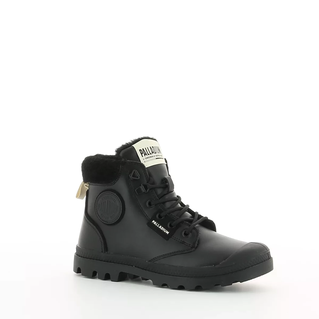 Image (1) de la chaussures Palladium - Bottines Noir en Cuir Image (1) de la chaussures Palladium - Bottines Noir en Cuir