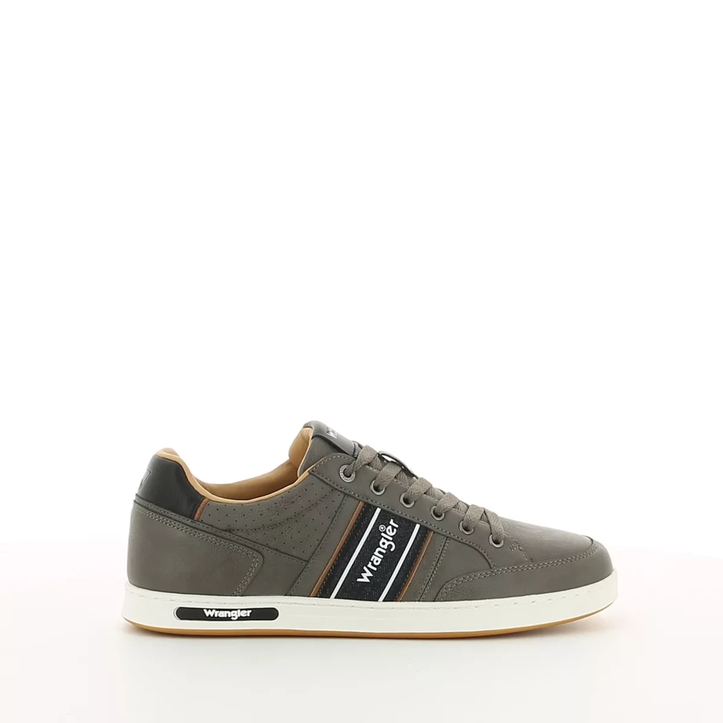 Image (2) de la chaussures Wrangler - Baskets Gris en Cuir synthétique Image (2) de la chaussures Wrangler - Baskets Gris en Cuir synthétique