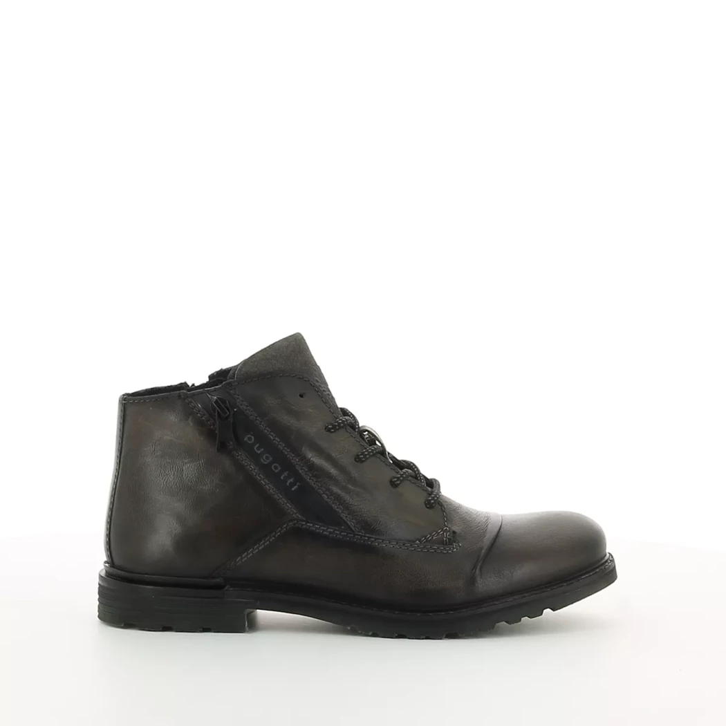 Image (2) de la chaussures Bugatti - Bottines Gris en Cuir Image (2) de la chaussures Bugatti - Bottines Gris en Cuir