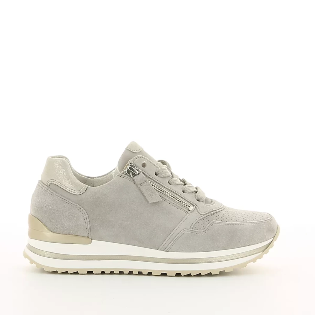 Image (2) de la chaussures Gabor - Baskets Taupe en Cuir nubuck