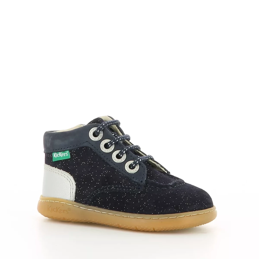 Image (1) de la chaussures Kickers - Bottines Bleu en Cuir nubuck