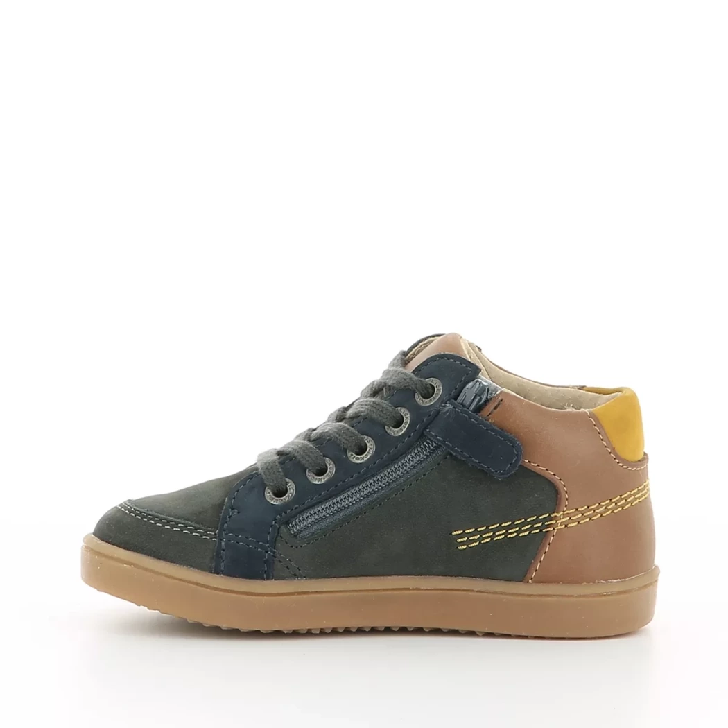 Image (4) de la chaussures Kickers - Bottines Vert en Cuir nubuck