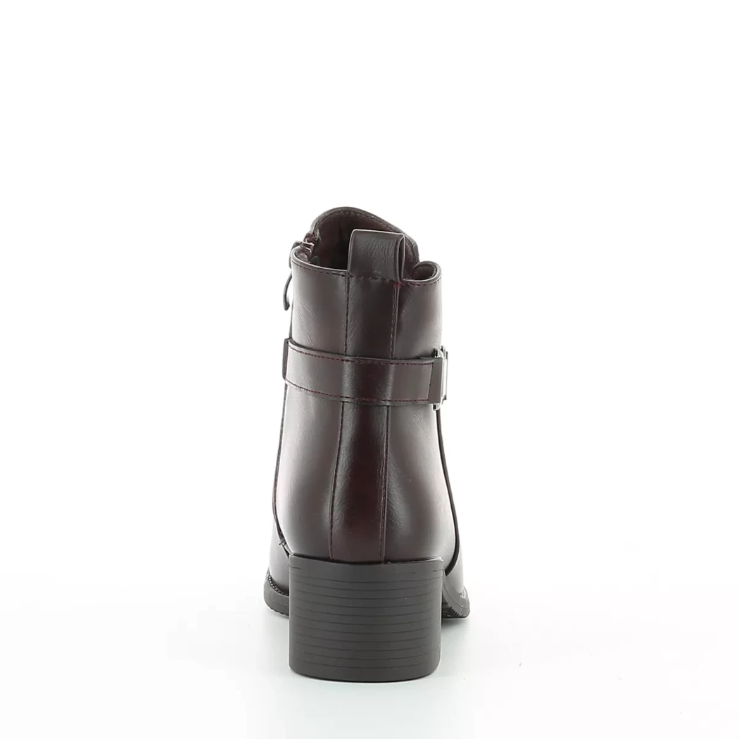 Image (3) de la chaussures Smart Standard - Boots Bordeaux en Cuir synthétique