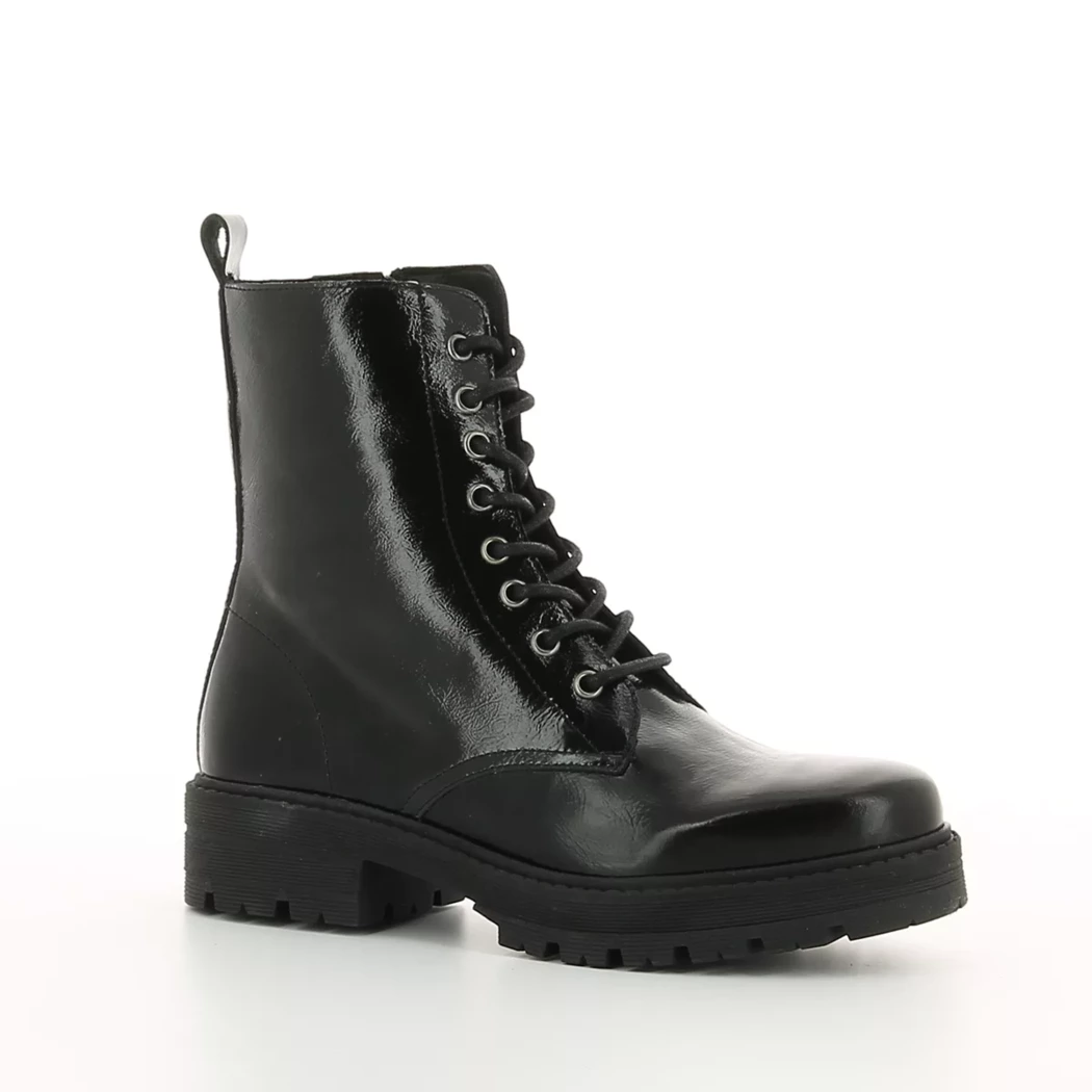 Image (1) de la chaussures Hee - Bottines Noir en Cuir vernis