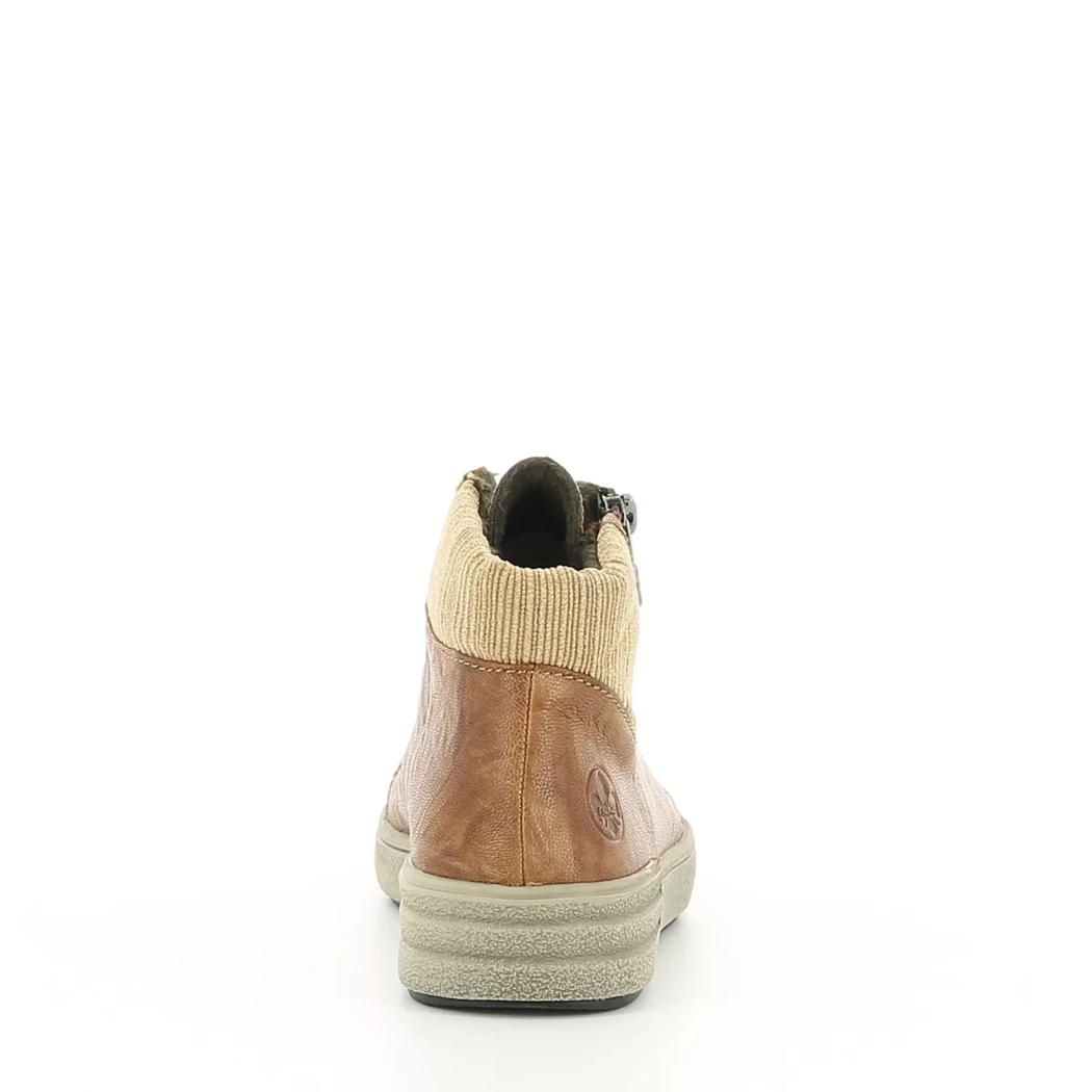 Image (3) de la chaussures Rieker - Bottines Cuir naturel / Cognac en Cuir