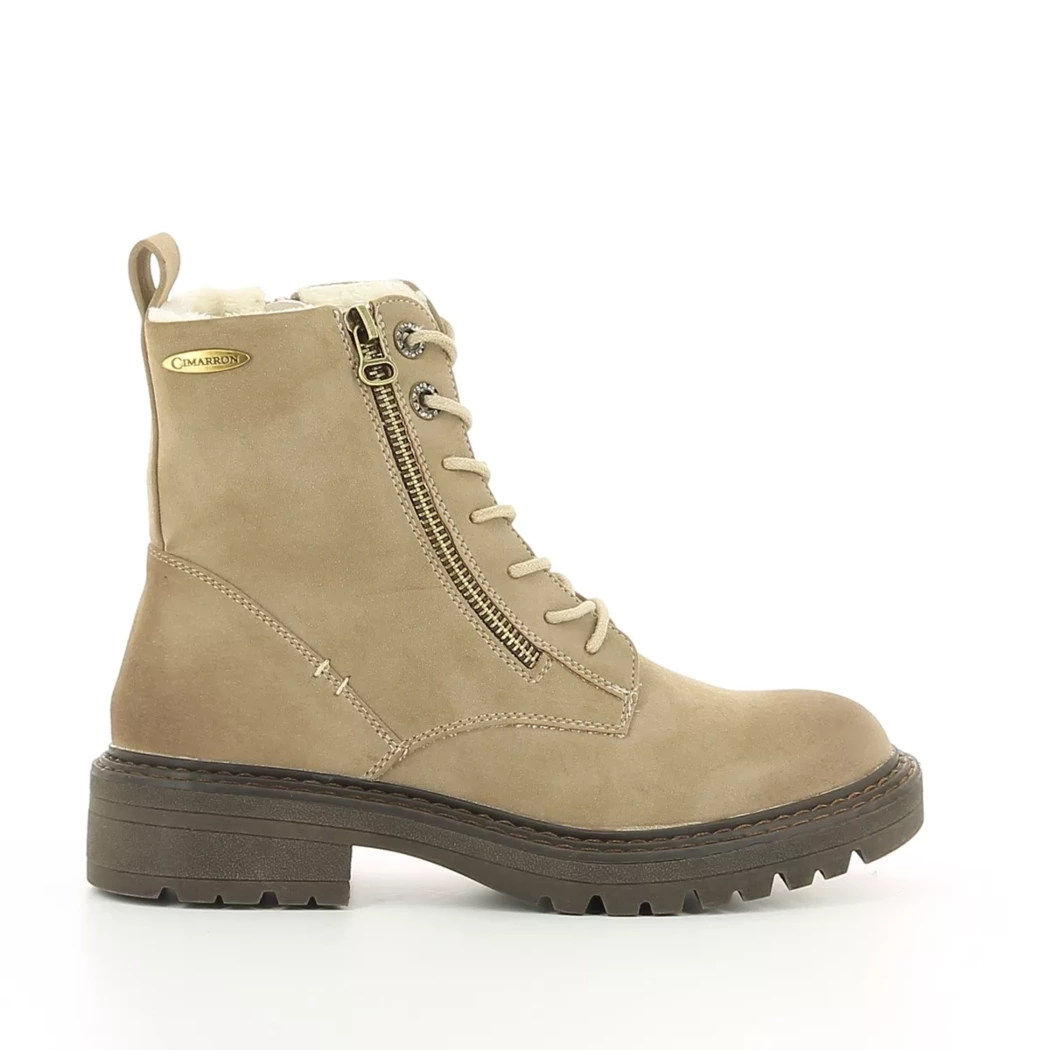 Image (2) de la chaussures Cimarron - Bottines Taupe en Cuir synthétique