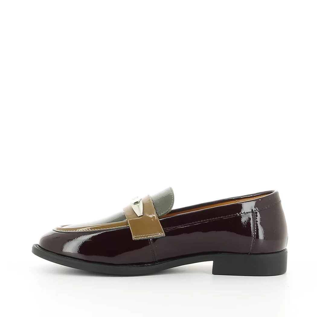 Image (4) de la chaussures Desir de Fuite - Mocassins Bordeaux en Cuir vernis