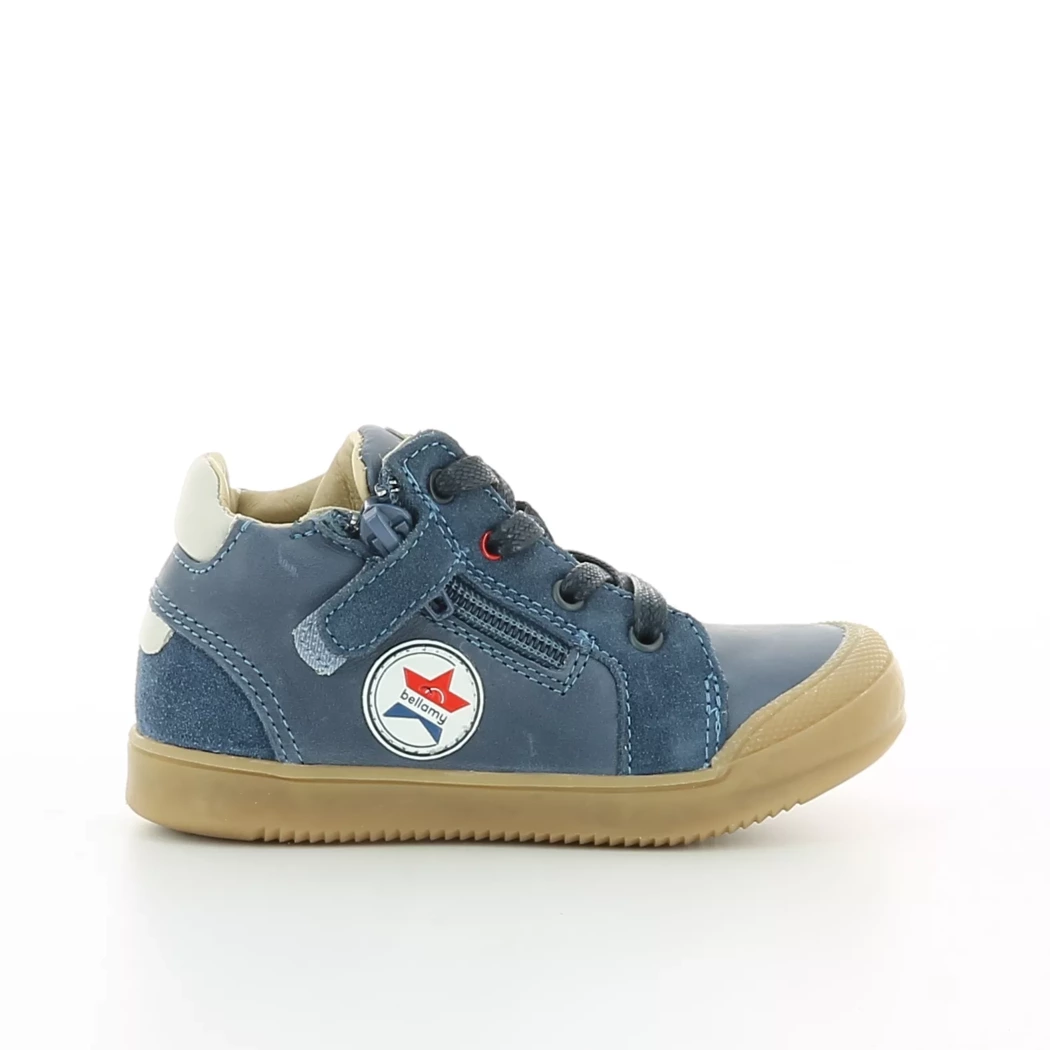 Image (2) de la chaussures Bellamy - Bottines Bleu en Cuir Image (2) de la chaussures Bellamy - Bottines Bleu en Cuir