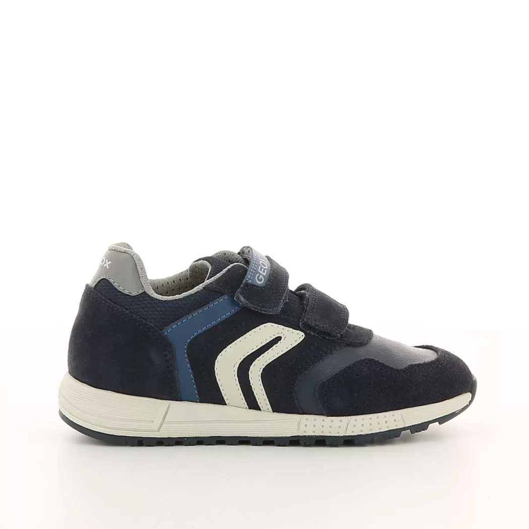 Image (2) de la chaussures Geox - Baskets Bleu en Cuir nubuck Image (2) de la chaussures Geox - Baskets Bleu en Cuir nubuck
