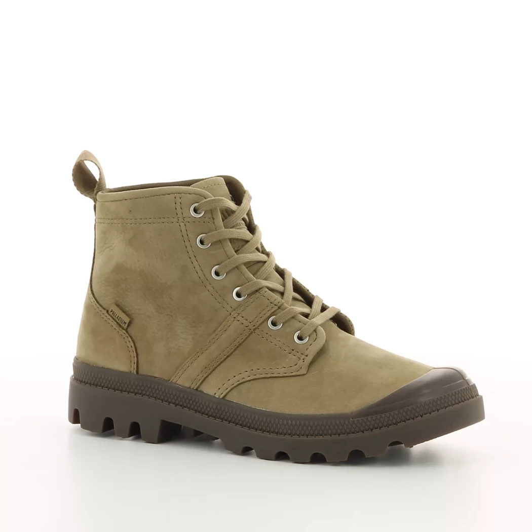 Image (1) de la chaussures Palladium - Bottines Taupe en Cuir nubuck Image (1) de la chaussures Palladium - Bottines Taupe en Cuir nubuck