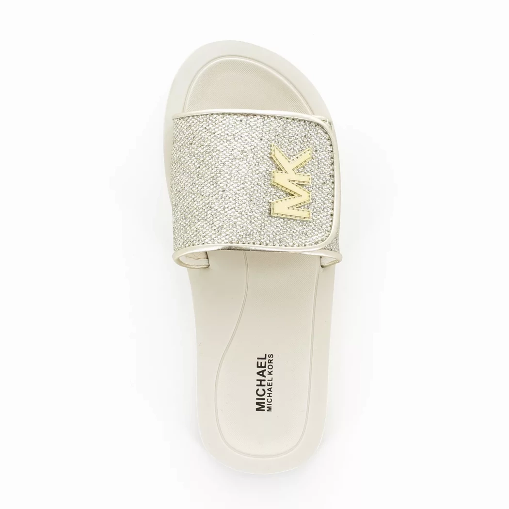Image (6) de la chaussures Michael Kors Kids - Tongs et Plage Beige en Textile Image (6) de la chaussures Michael Kors Kids - Tongs et Plage Beige en Textile