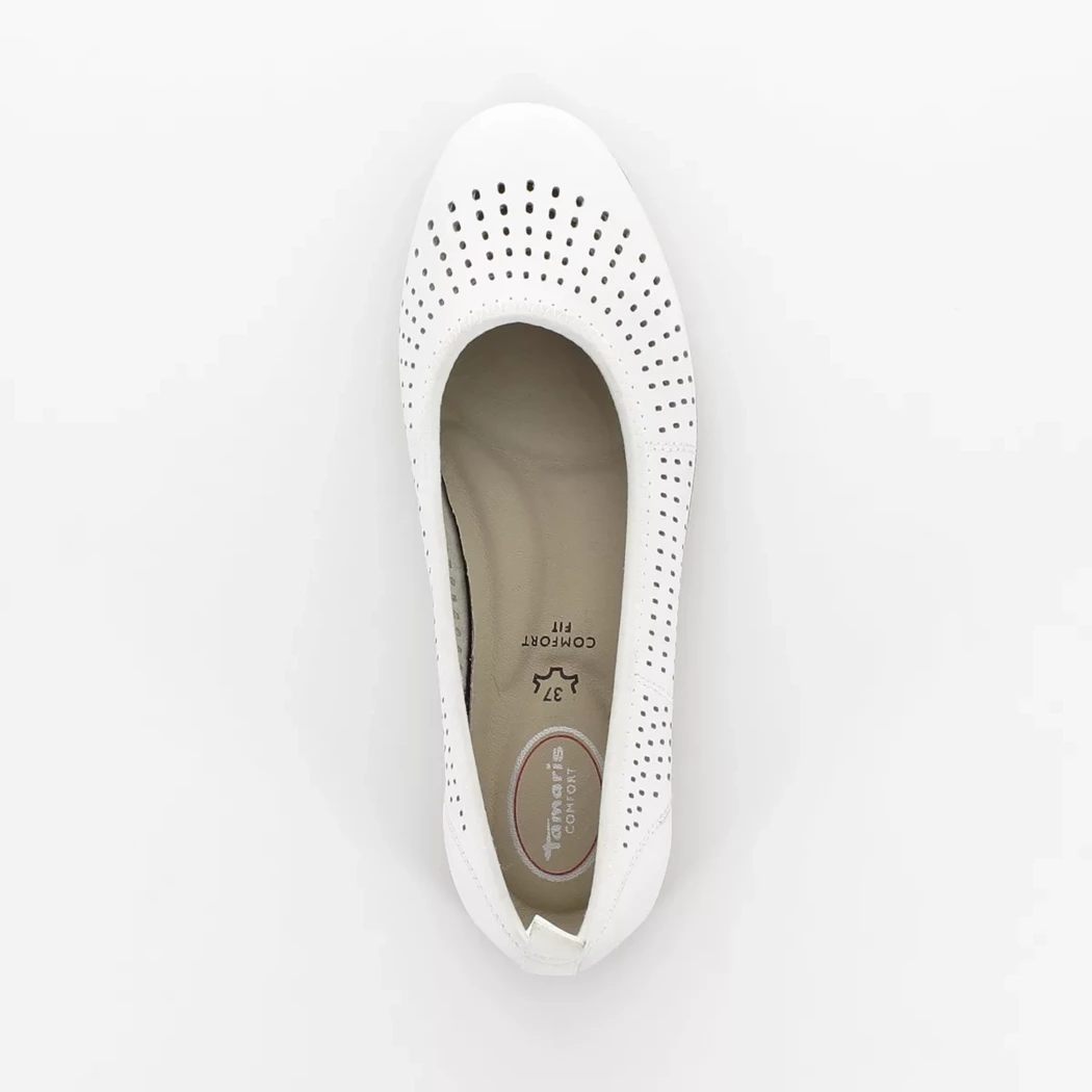 Image (6) de la chaussures Tamaris Comfort - Ballerines Blanc en Cuir Image (6) de la chaussures Tamaris Comfort - Ballerines Blanc en Cuir