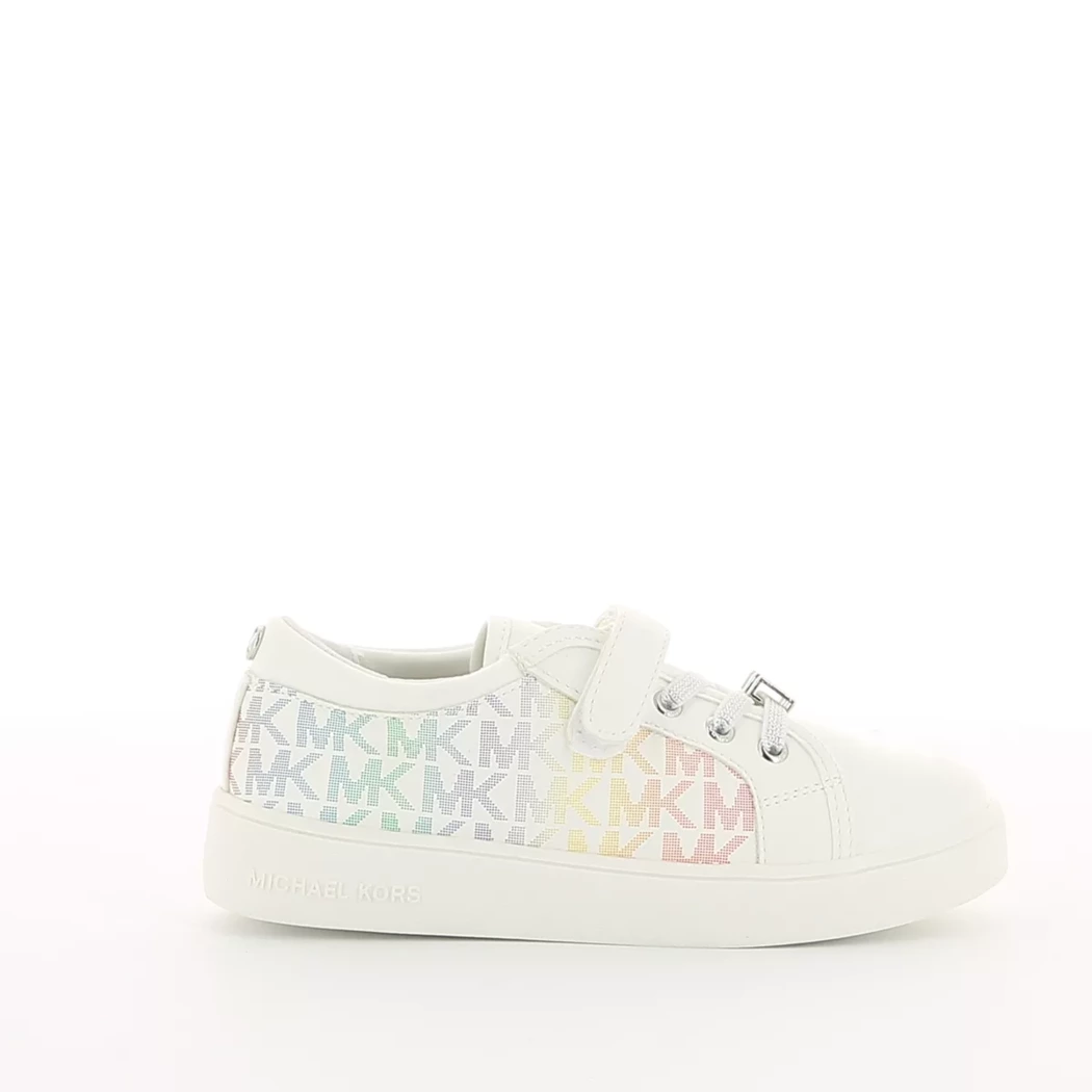 Image (2) de la chaussures Michael Kors Kids - Baskets Blanc en Cuir synthétique Image (2) de la chaussures Michael Kors Kids - Baskets Blanc en Cuir synthétique