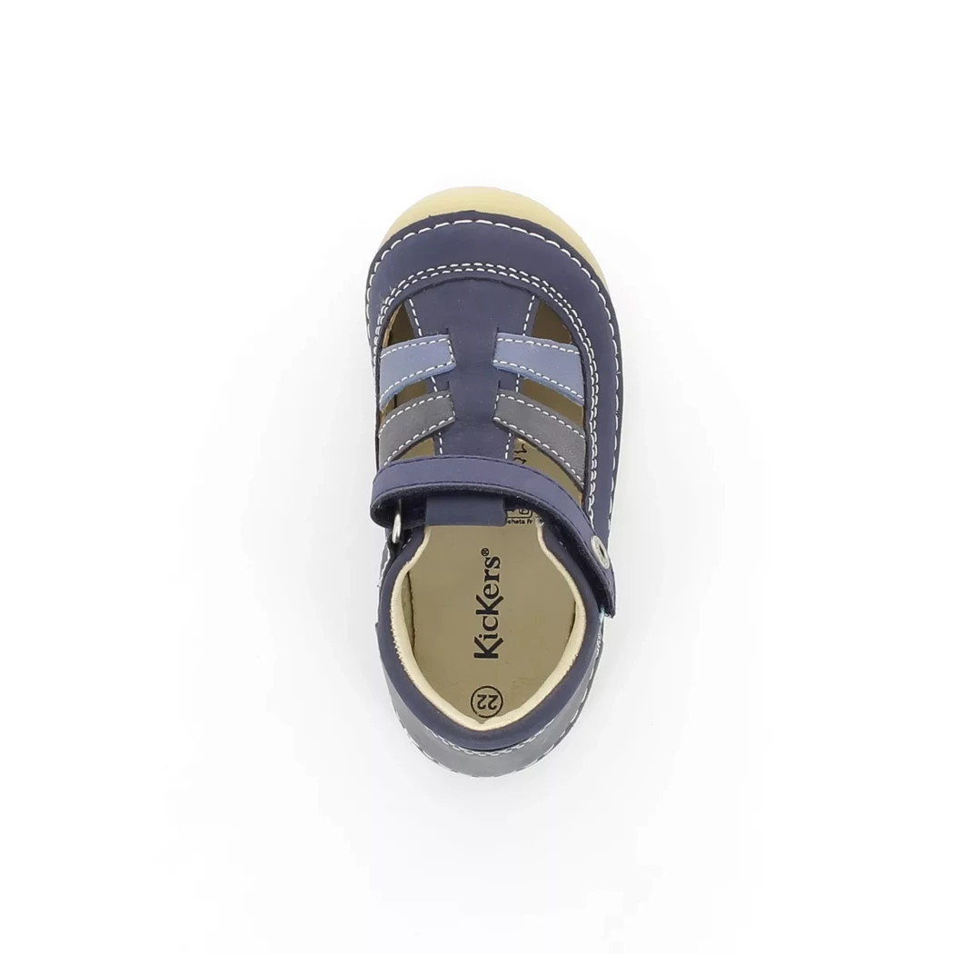 Image (6) de la chaussures Kickers - Bottines ouvertes Bleu en Cuir nubuck Image (6) de la chaussures Kickers - Bottines ouvertes Bleu en Cuir nubuck