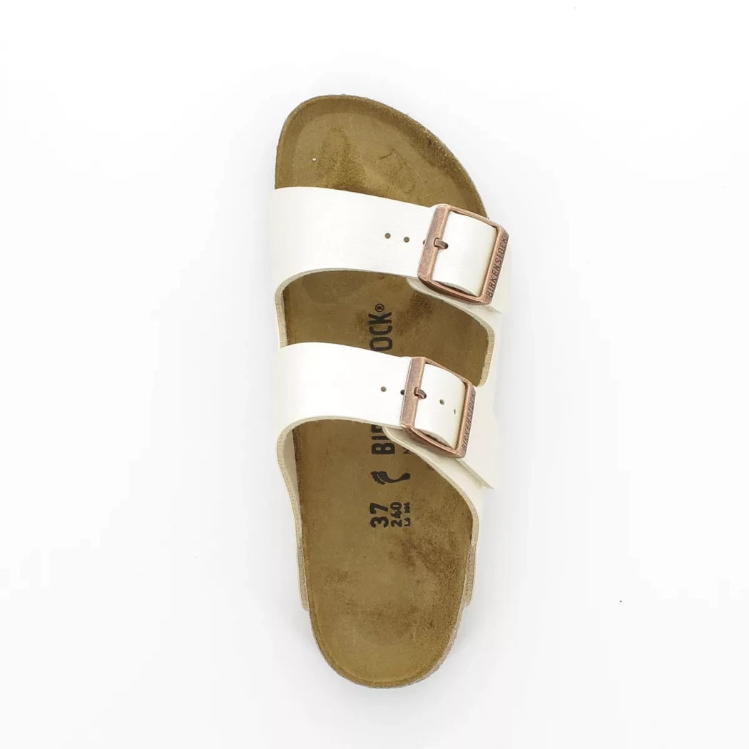 Image (6) de la chaussures Birkenstock - Mules et Sabots Blanc en Cuir synthétique Image (6) de la chaussures Birkenstock - Mules et Sabots Blanc en Cuir synthétique
