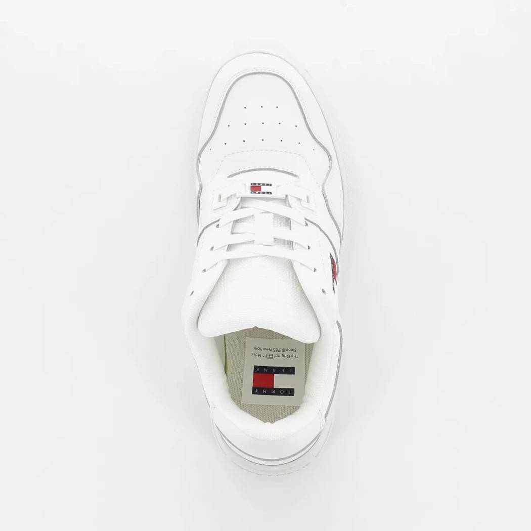 Image (6) de la chaussures Tommy jeans - Baskets Blanc en Cuir Image (6) de la chaussures Tommy jeans - Baskets Blanc en Cuir