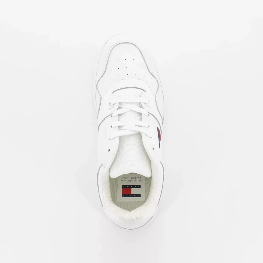 Image (6) de la chaussures Tommy jeans - Baskets Blanc en Cuir Image (6) de la chaussures Tommy jeans - Baskets Blanc en Cuir
