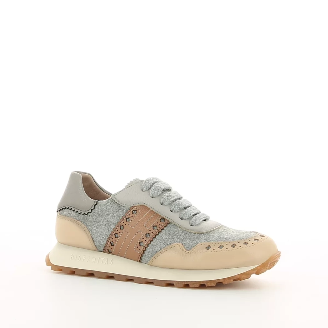 Image (1) de la chaussures Hispanitas - Baskets Beige en Cuir et textile Image (1) de la chaussures Hispanitas - Baskets Beige en Cuir et textile