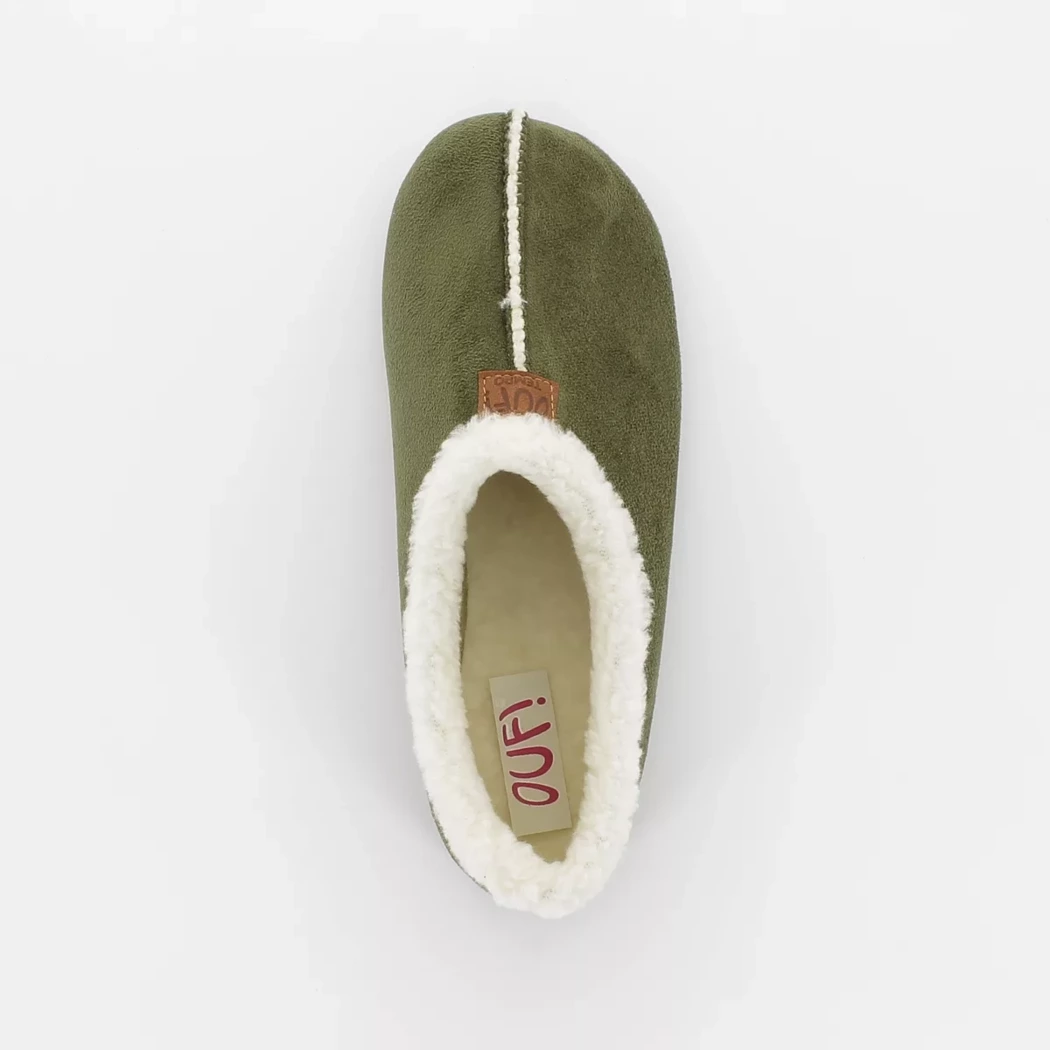 Image (6) de la chaussures OUF!... - Pantoufles et Chaussons Vert en Textile Image (6) de la chaussures OUF!... - Pantoufles et Chaussons Vert en Textile