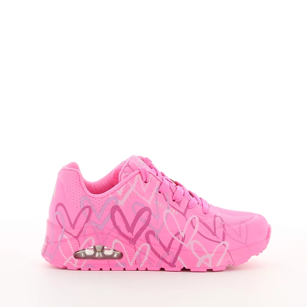 Image (2) de la chaussures Skechers - Baskets Rose en Cuir synthétique