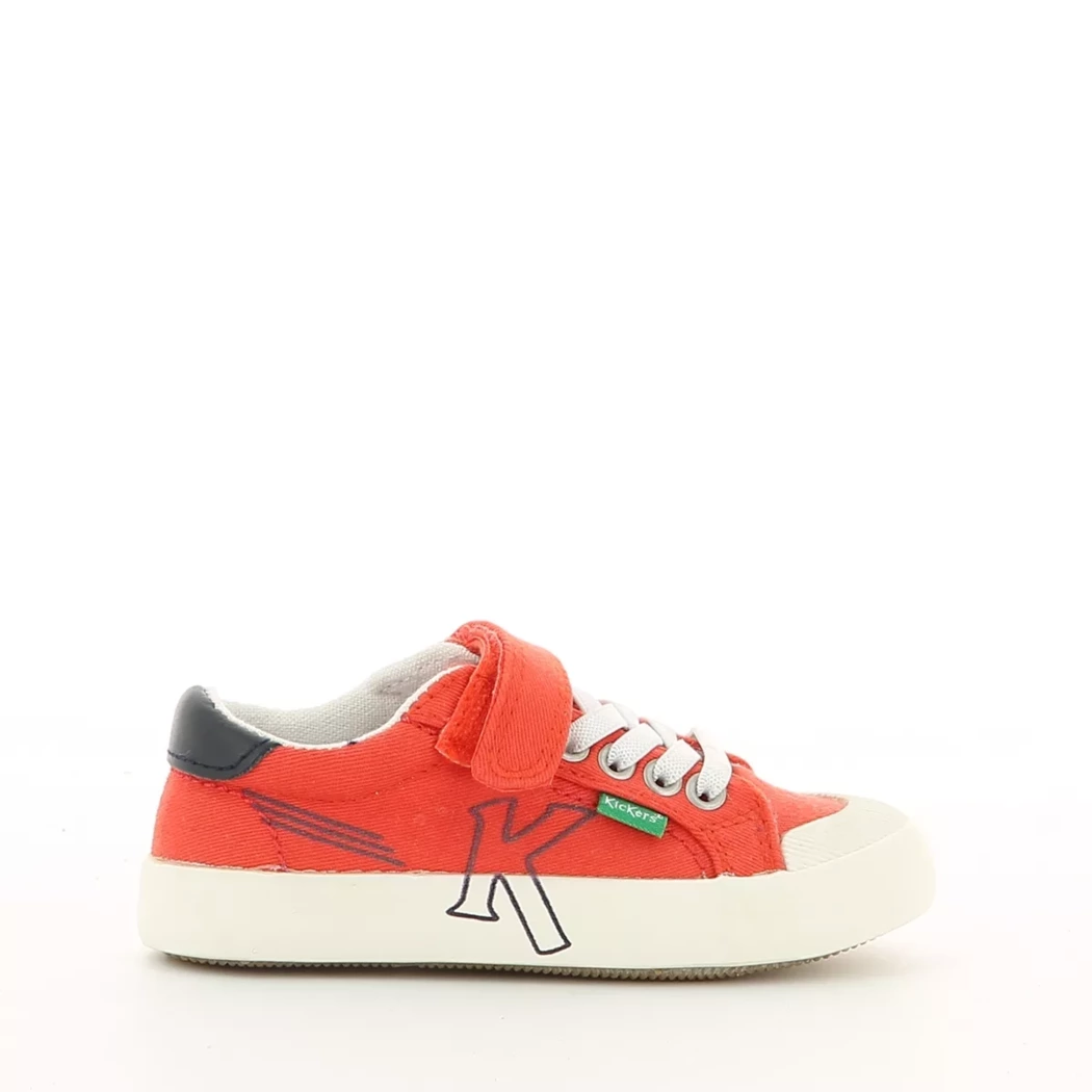 Image (2) de la chaussures Kickers - Baskets Rouge en Textile Image (2) de la chaussures Kickers - Baskets Rouge en Textile