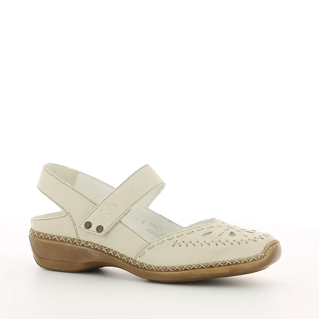 Image (1) de la chaussures Rieker - Escarpins Beige en Cuir Image (1) de la chaussures Rieker - Escarpins Beige en Cuir